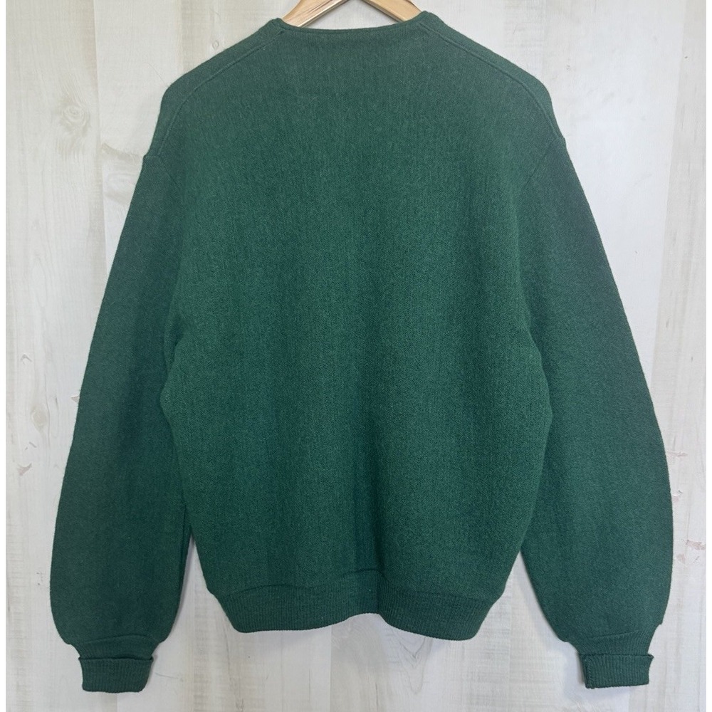 Robert Brice 60s 70s Arnold Palmer Alpaca Wool Cardigan Medium Green USA Made - Picture 3 of 6